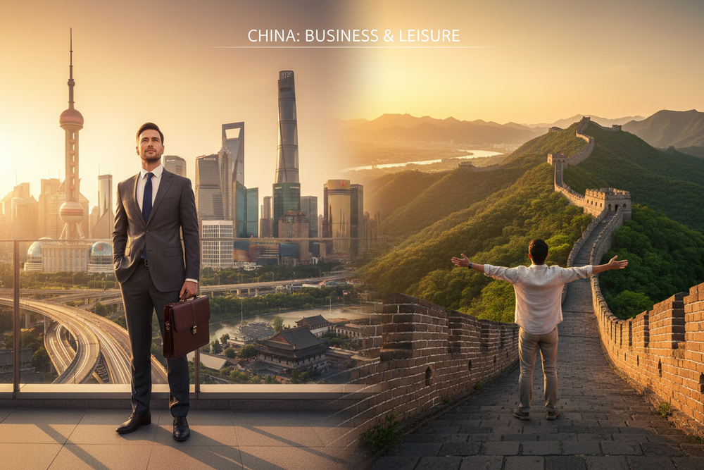 China bleisure travel combining business and leisure in Shanghai