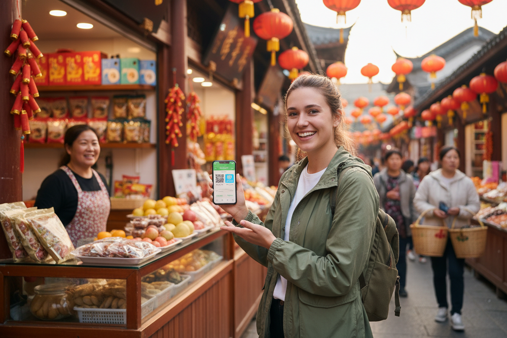 Foreign tourists use WeChat Pay and Alipay without Chinese bank account in China