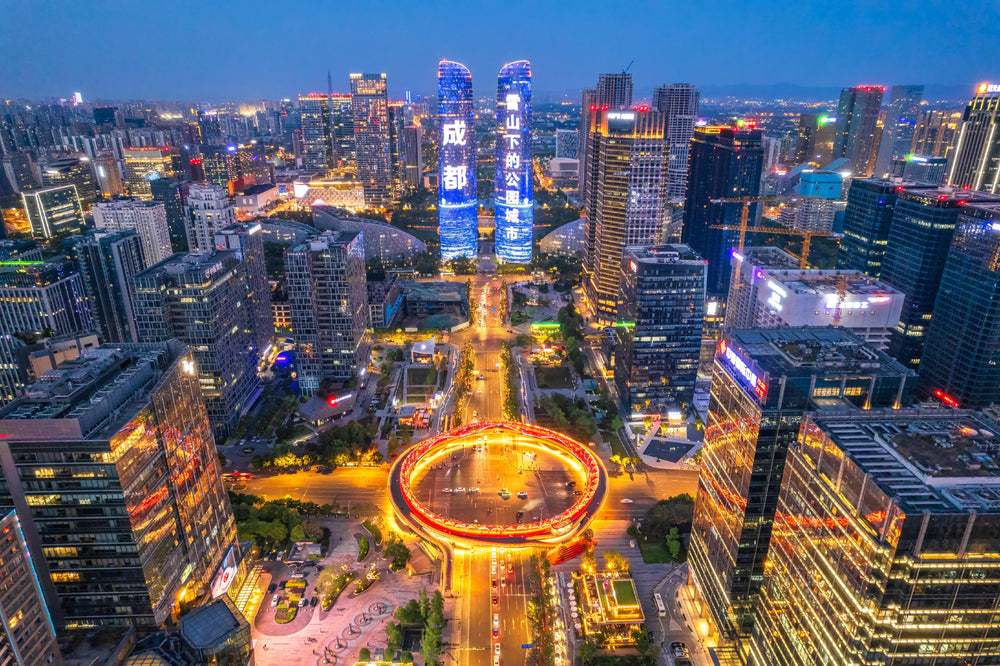 China city skyline