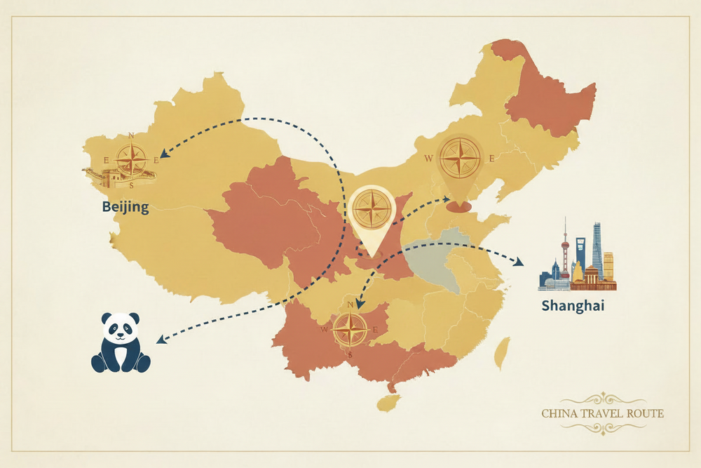 Tour route map