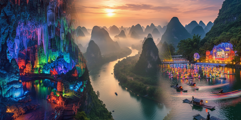 Day 10 - Guilin and Yangshuo's Natural Wonders: Reed Flute Cave, Xianggong Hill, and Liusanjie Show Adventure
