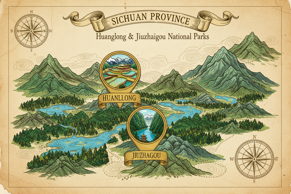 Tour route map