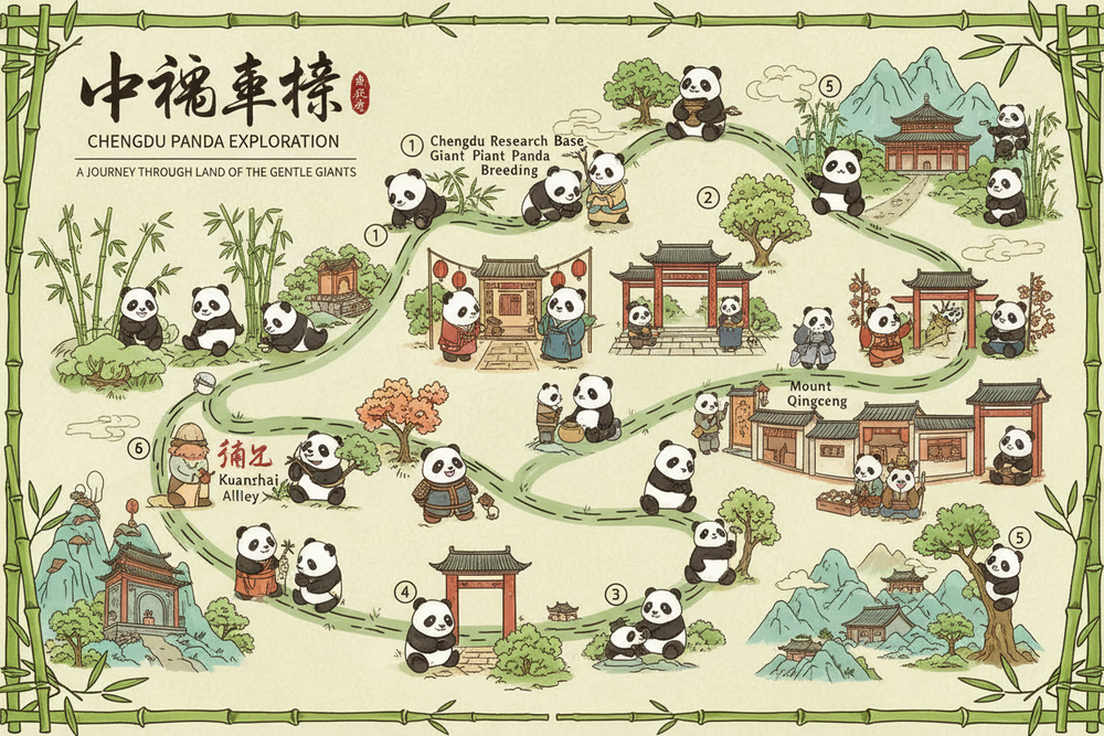 Tour route map