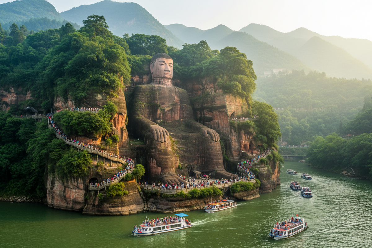 Leshan Giant Buddha — Chengdu → Chongqing